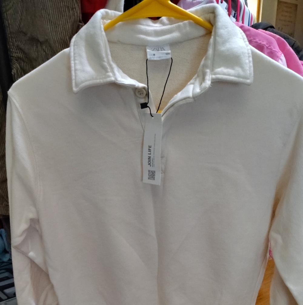 Zara Button Up Shirt Nwt
